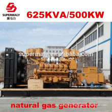Energy saving Reliable quality natural gas generator set 500kw by advanced technology